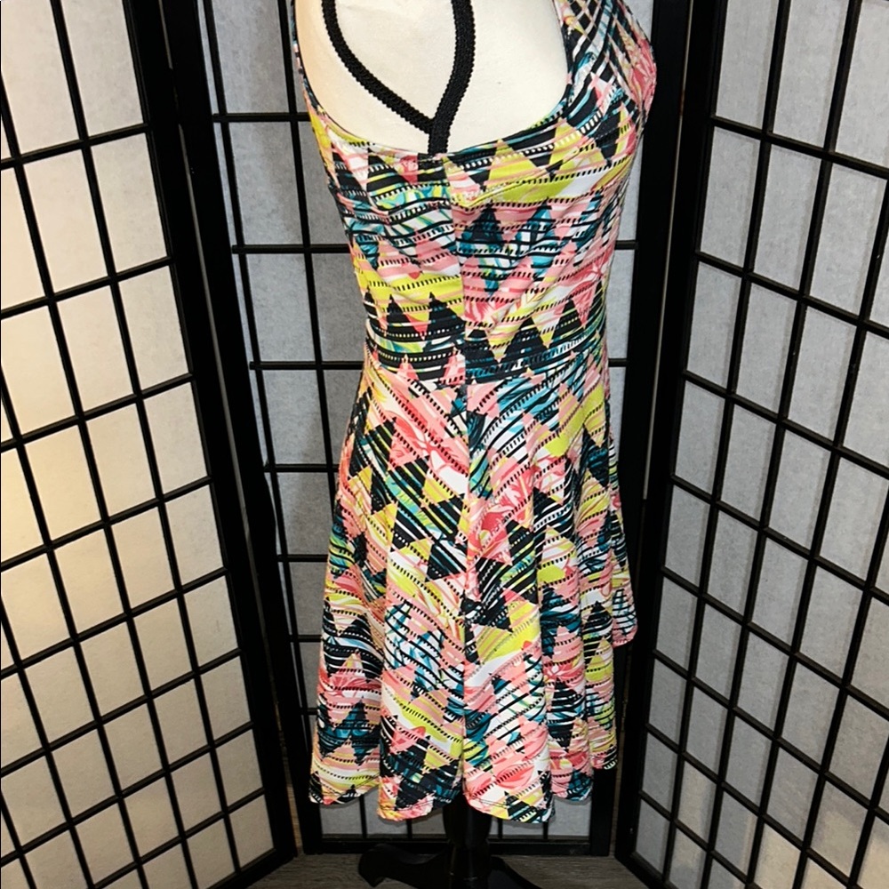 🦋Material Girl Multicolor Geometric High Low Dress - Picture 9 of 15